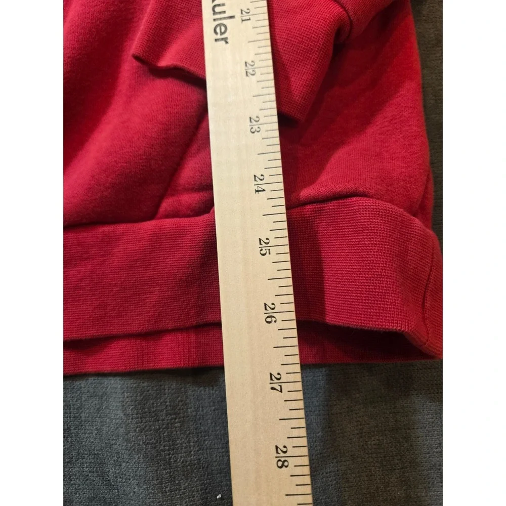 Nike Hoodie Mens Medium Air Jordan Jumpman Sleeve Spellout Red Sweatshirt Fleece
